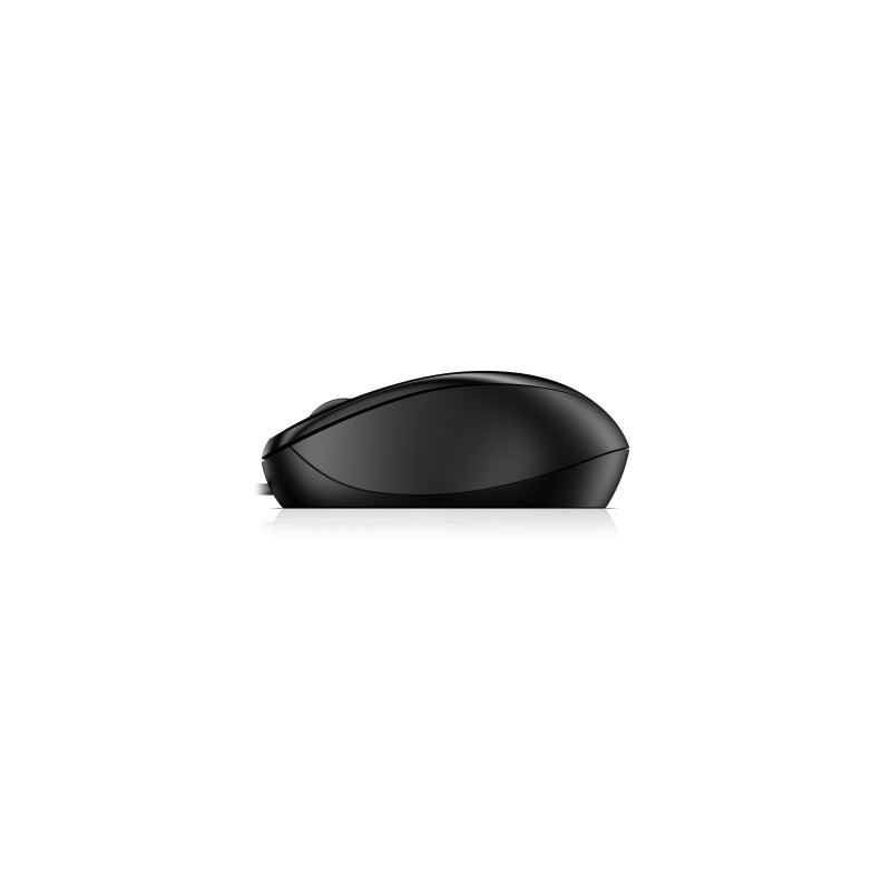 HP Wired 1000/Cestovná/Optická/1 200 DPI/Drôtová USB/Čierna