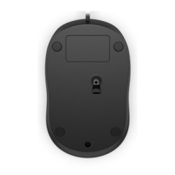 HP Wired 1000/Cestovná/Optická/1 200 DPI/Drôtová USB/Čierna
