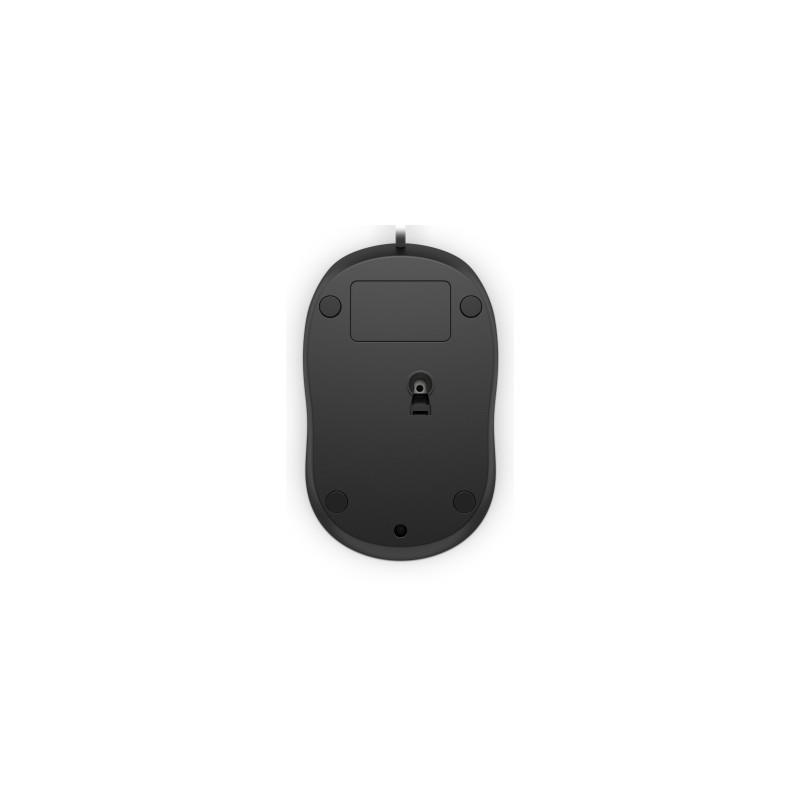 HP Wired 1000/Cestovná/Optická/1 200 DPI/Drôtová USB/Čierna