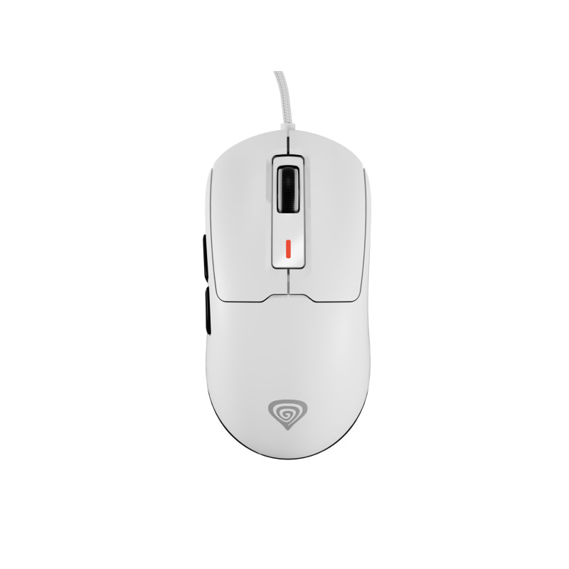 Genesis herná myš KRYPTON 660/Herná/Optická/12 000DPI/Drôtová/Biela/Herná/Optická/12 000 DPI/Drôtová