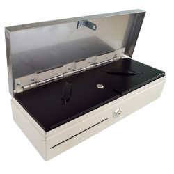 VIRTUOS - Pokladničná zásuvka flip-top FT-460C3 - s kab, biela