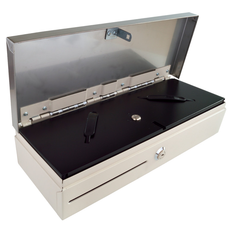 VIRTUOS - Pokladničná zásuvka flip-top FT-460C3 - s kab, biela