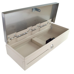 VIRTUOS - Pokladničná zásuvka flip-top FT-460C3 - s kab, biela