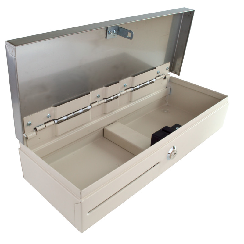 VIRTUOS - Pokladničná zásuvka flip-top FT-460C3 - s kab, biela