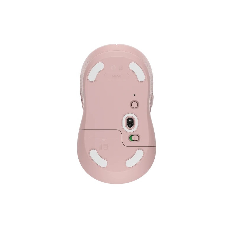Logitech Signature M650/Kancelárska/Optická/Pre pravákov/4 000 DPI/USB+BT/Ružová