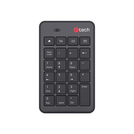 Klávesnica C-TECH KBN-02WS, bezdrôtová, numerická,