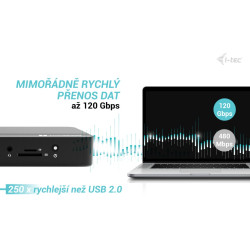 i-tec Thunderbolt 5 Triple Display Docking Station, M.2 slot, 6x USB, 2.5 GLAN, Power Delivery 140W