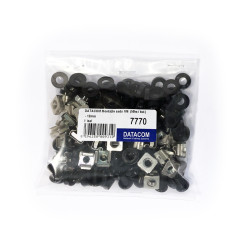 DATACOM - Montážna sada M6 (50ks / bal.) - 12mm BLACK