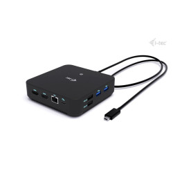 i-tec USB-C DP Dual HDMI Docking Station, Power Delivery 100W + i-tec Universal Charger 100W