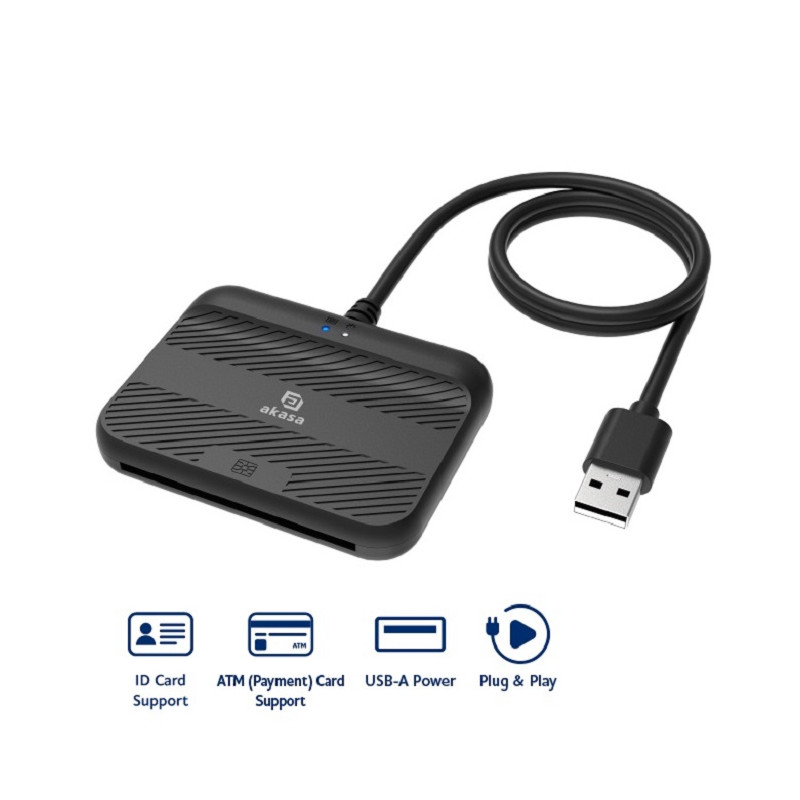 AKASA externá čítačka Smart kariet - eID a eObčanka