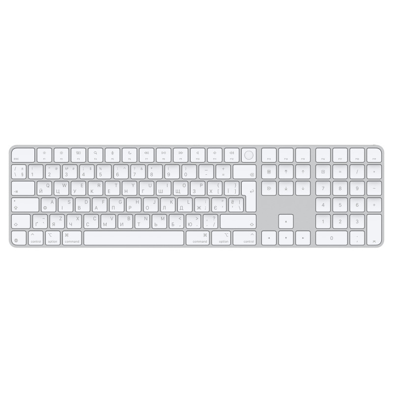 Apple Magic Keyboard Numeric Touch ID/Bezdrôtová Bluetooth/UA layout/Biela