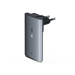 NONAME - Baseus Nabíjačka do siete GaN5 Pro Ultra Slim USB-C/USB-A 65 W sivá