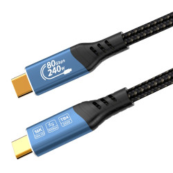PremiumCord USB4™ Version2.0 80Gbps 16K@60Hz 240W Thunderbolt 3 a 4 kábel 0,8m