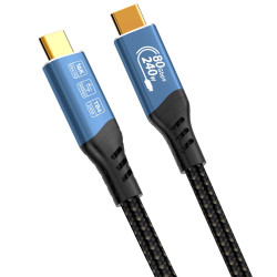 PremiumCord USB4™ Version2.0 80Gbps 16K@60Hz 240W Thunderbolt 3 a 4 kábel 0,8m