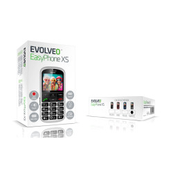 EVOLVEO EasyPhone XS, mobilný telefón pre seniorov, biely
