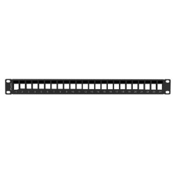 LANBERG PATCH PANEL BLANK 24 PORTOV 1U PRO MODULY KEYSTONE ČIERNY