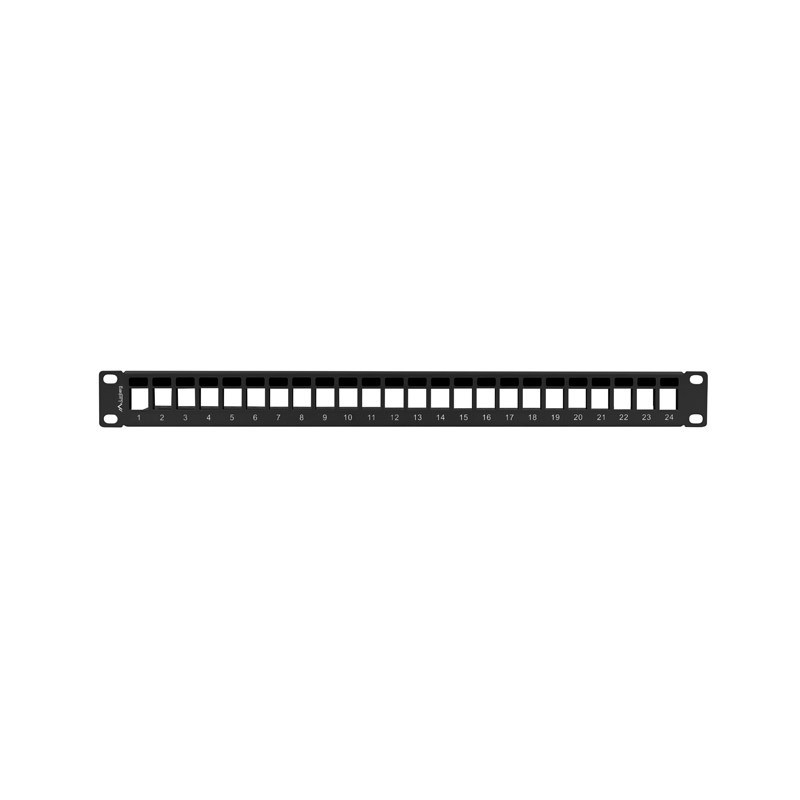 LANBERG PATCH PANEL BLANK 24 PORTOV 1U PRO MODULY KEYSTONE ČIERNY