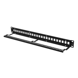 LANBERG PATCH PANEL BLANK 24 PORTOV 1U PRO MODULY KEYSTONE ČIERNY