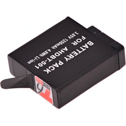 Batérie T6 Power pre GoPro Hero5, Hero6 Black, AHDBT-501, AABAT-001, 601-10197-000, 1250mAh, 4,8Wh