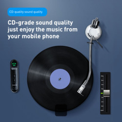 NONAME - Baseus bluetoooth audio adaptér Qiyin černý