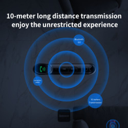 NONAME - Baseus bluetoooth audio adaptér Qiyin černý