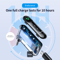 NONAME - Baseus bluetoooth audio adaptér Qiyin černý