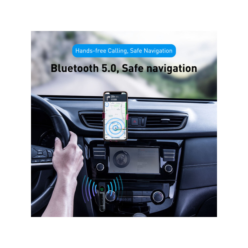NONAME - Baseus bluetoooth audio adaptér Qiyin černý
