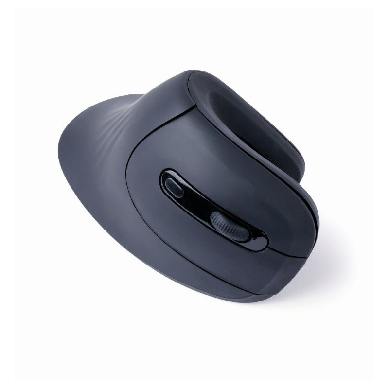 Gembird MUSW-ERGO-03/Ergonomická/Optická/Pre pravákov/1 600 DPI/Bezdrôtová USB/Čierna