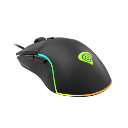 Genesis herná optická myš KRYPTON 220/RGB/6400 DPI/Herná/Optická/6 000 DPI/Drôtová USB/Čierna