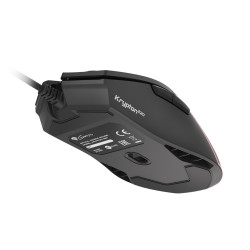 Genesis herná optická myš KRYPTON 220/RGB/6400 DPI/Herná/Optická/6 000 DPI/Drôtová USB/Čierna