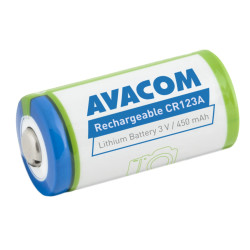 Nabíjacia fotobatéria Avacom CR123A 3V 450mAh 1.4Wh