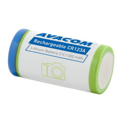 Nabíjacia fotobatéria Avacom CR123A 3V 450mAh 1.4Wh