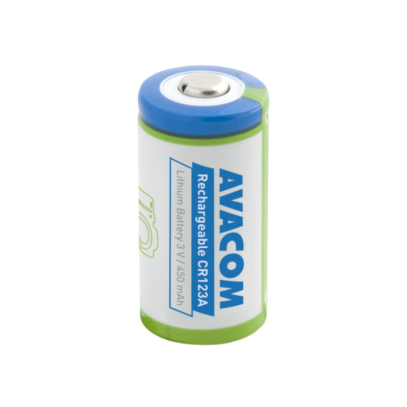 Nabíjacia fotobatéria Avacom CR123A 3V 450mAh 1.4Wh