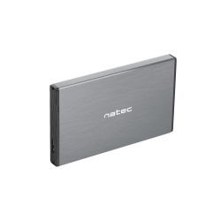 Externý box pre HDD 2,5'' USB 3.0 Natec Rhino Go, šedý, hliníkové telo
