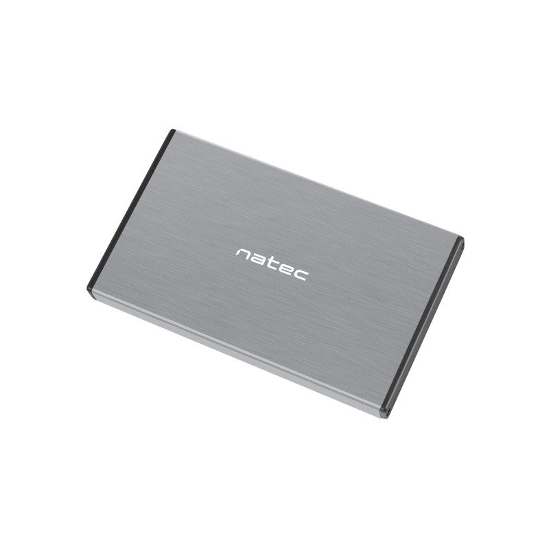 Externý box pre HDD 2,5'' USB 3.0 Natec Rhino Go, šedý, hliníkové telo