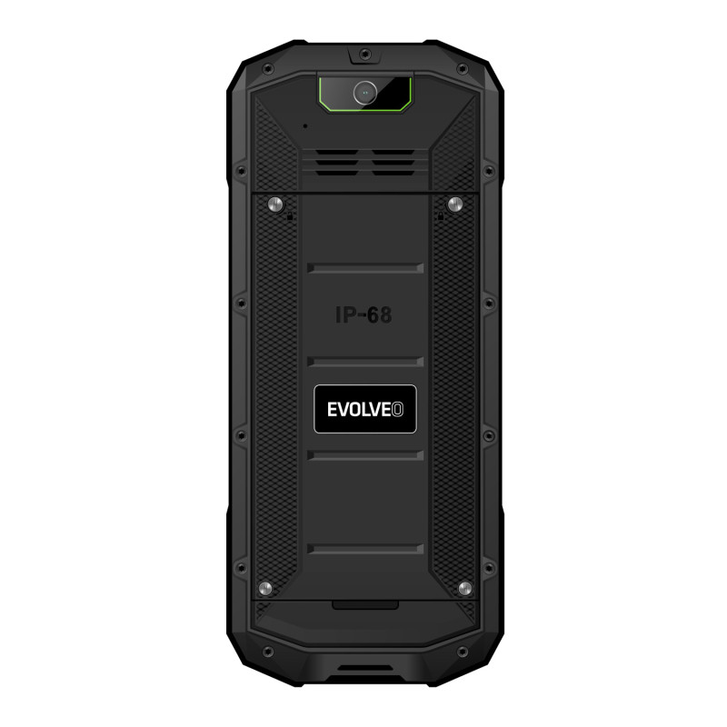EVOLVEO StrongPhone X5, IP68 odolný Dual SIM telefón, 2,4'' LCD, 2500mAh, černo-zelený