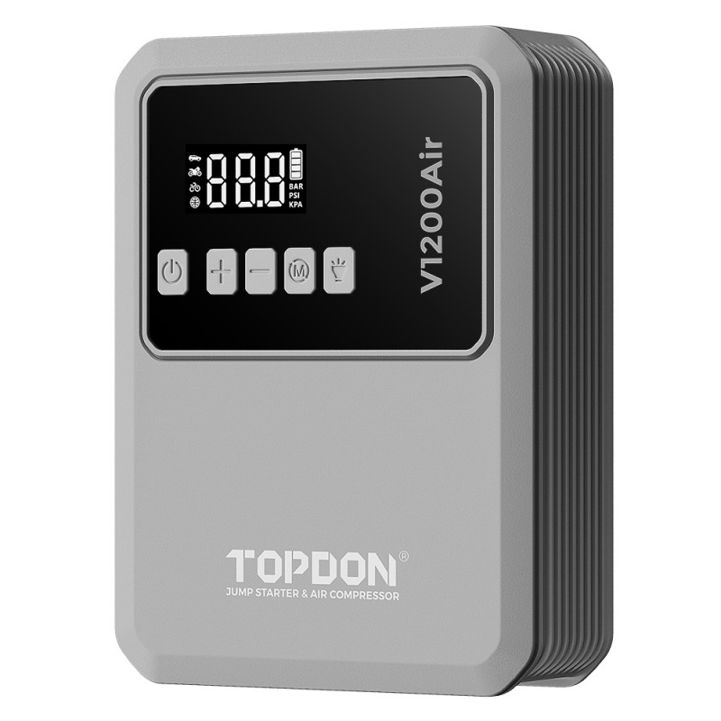 VIKING - TOPDON Car Jump Starter Jump V1200air/10000mAh/1200A/6,0l benzín/4,5l nafta