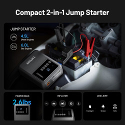 VIKING - TOPDON Car Jump Starter Jump V1200air/10000mAh/1200A/6,0l benzín/4,5l nafta