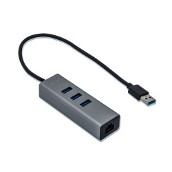 i-tec USB 3.0 Metal HUB 3 Port + Gigabit Ethernet