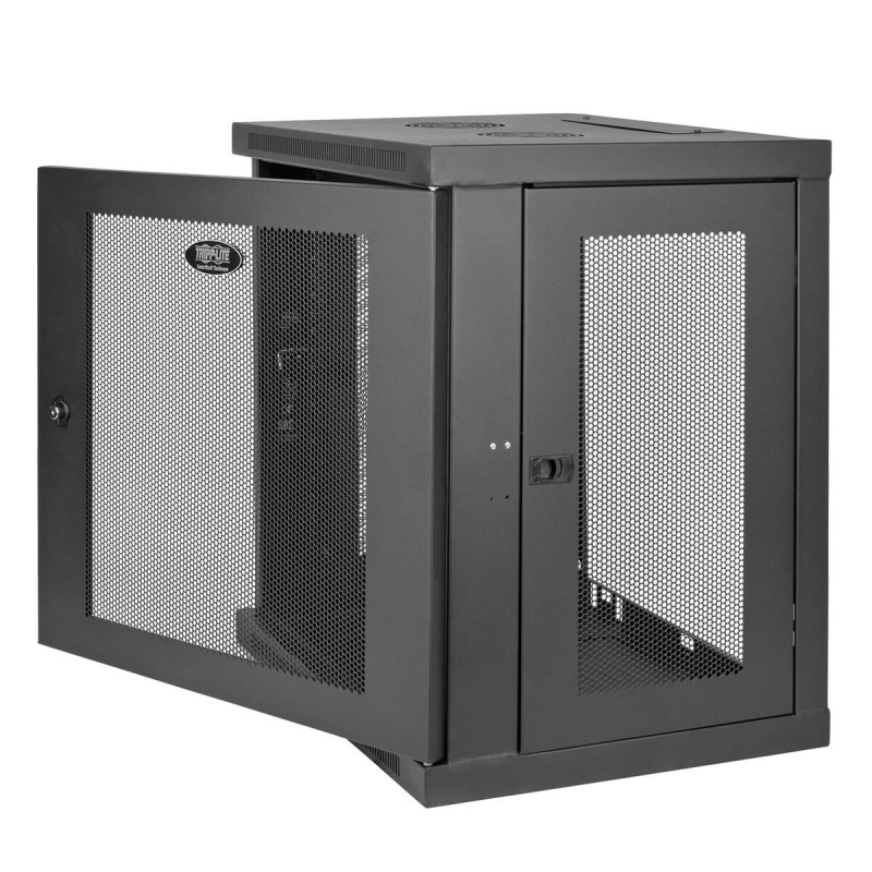 EATON - Skriňa SmartRack 12U, Š-600mm, Hl-450mm, hĺbka pre prepínače, montáž na stenu
