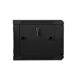 LANBERG - Nástenný rack 19'' 6U 600X450mm černý flat pack