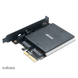 AKASA adaptér M.2 do PCIex s chladičom RGB