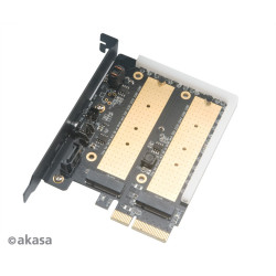 AKASA adaptér M.2 do PCIex s chladičom RGB