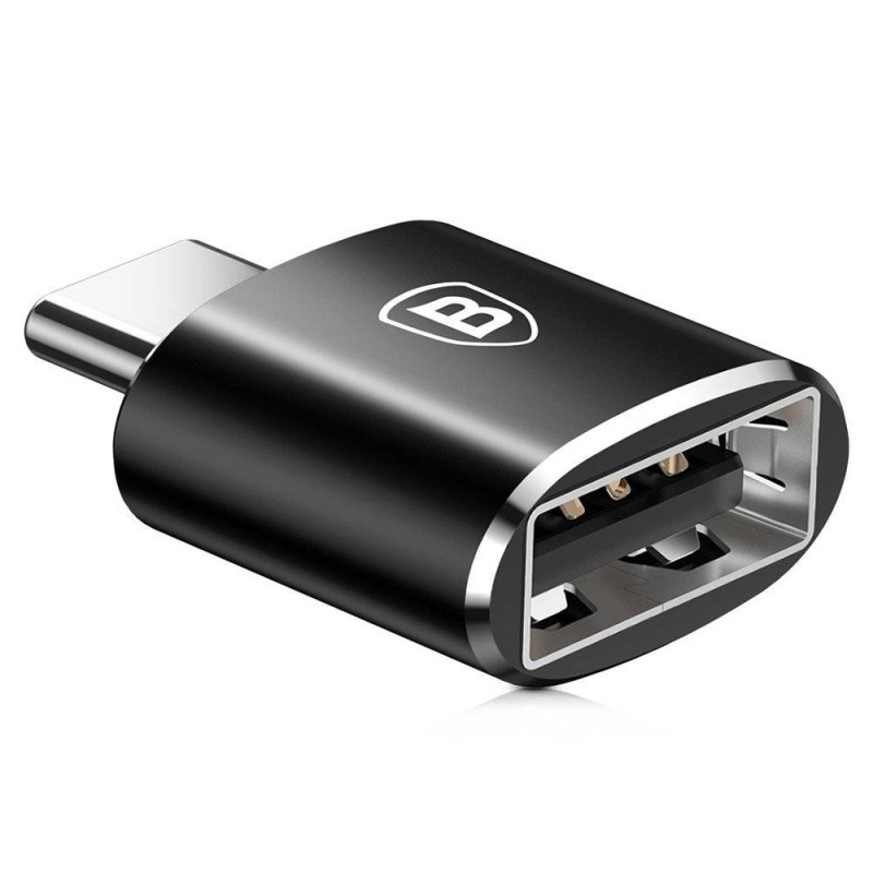 NONAME - Baseus CATOTG-01 Adaptér z USB-A na USB-C Black