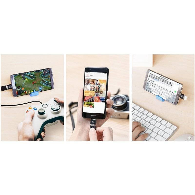 NONAME - Baseus CATOTG-01 Adaptér z USB-A na USB-C Black