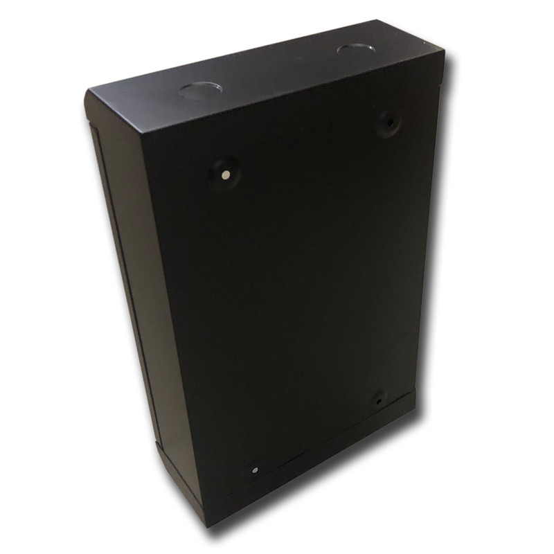 10'' rack jednodielny 12U/140 DATACOM černý skl.dvere