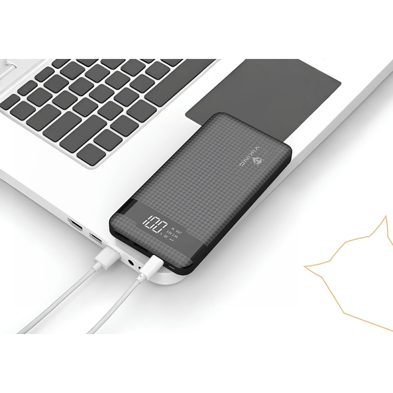 VIKING POWER BANK PN-961PD QC3.0 10000mAh, QUICK CHARGE 3.0, Čierna