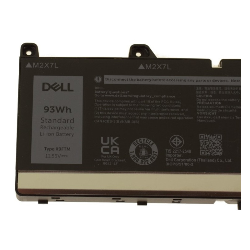 Dell batéria 6-cell 93W/HR LI-ION pre Precision 7670, 7680, 7770, 7780