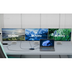 i-tec USB-C Triple 4K HDMI Video adaptér, Power Delivery 100W