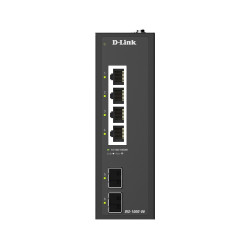 D-Link DIS-100G-06 6-Port Gigabit Industrial Unmanaged Switch with 2 x SFP Ports